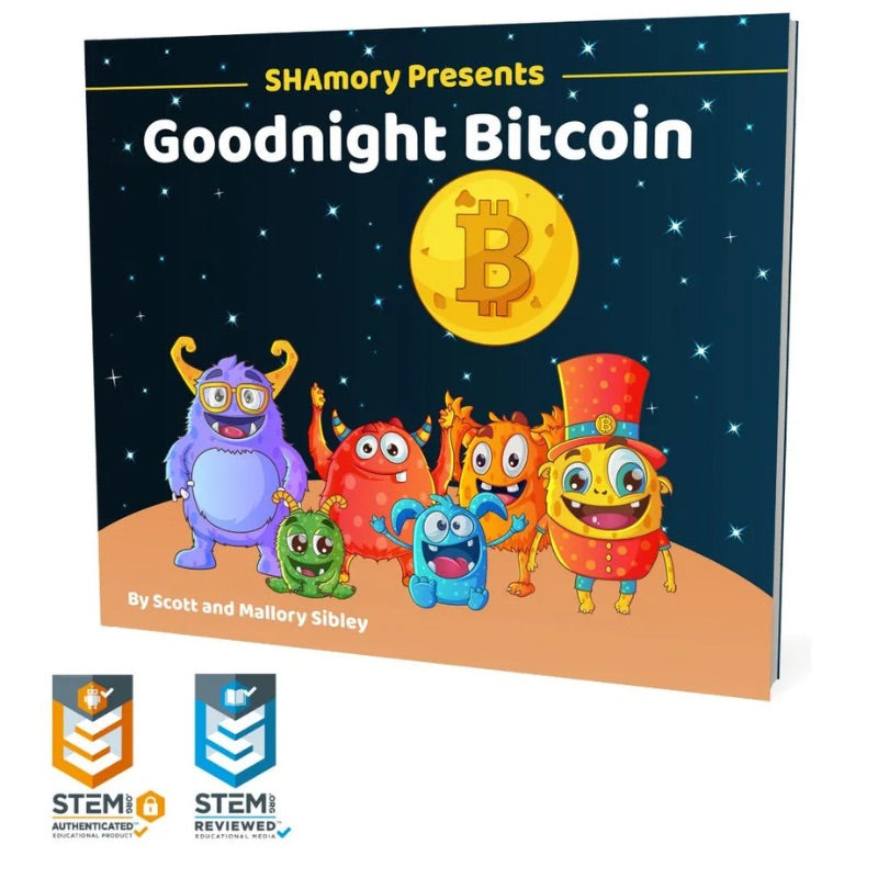 Goodnight Bitcoin Book, by Scott and Malory Sibley