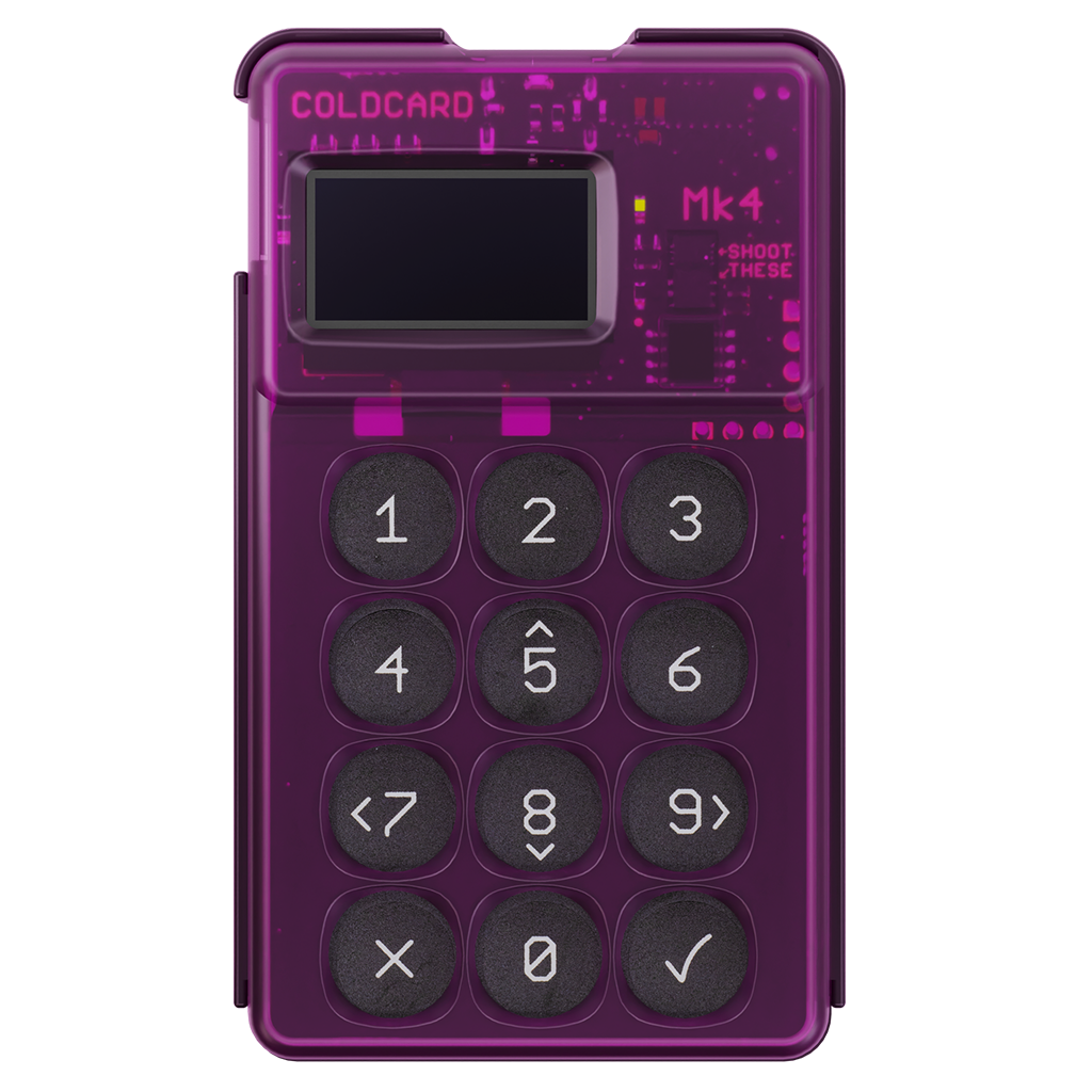 Coldcard MK4 Hardware Wallet