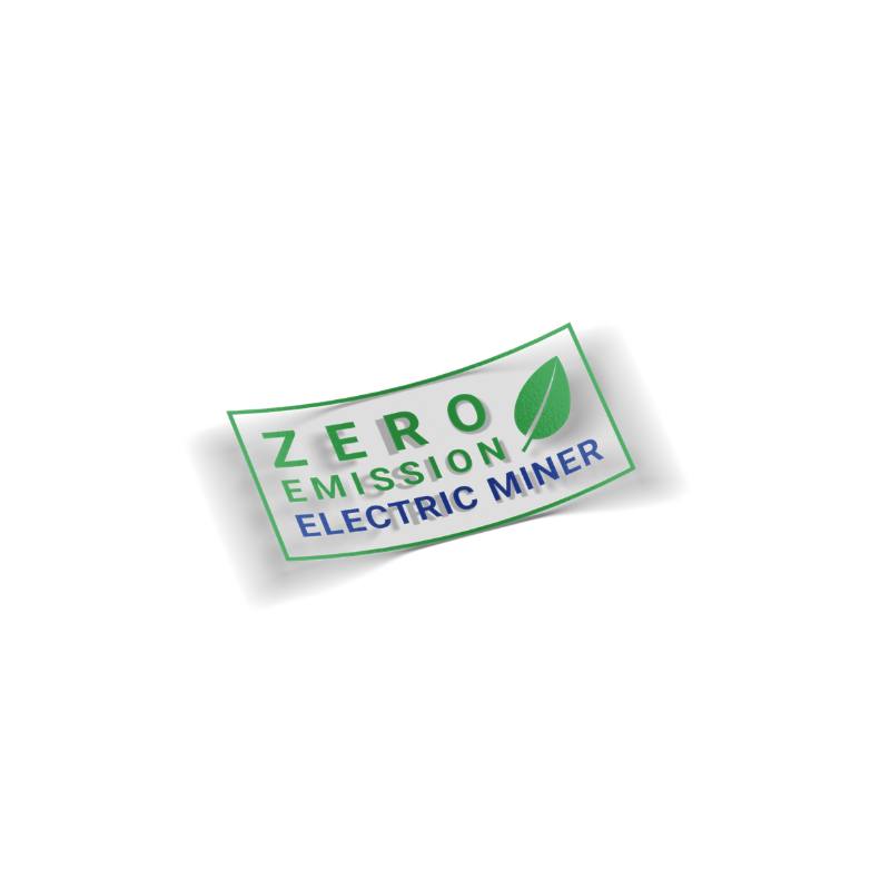 Zero Emission Electric Miner Sticker